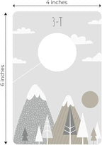 Canopy Street Gender Neutral Closet Clothing Dividers/Trendy Mountain Closet Organizer for Boy Or Girl Newborn to 4T Clothes 