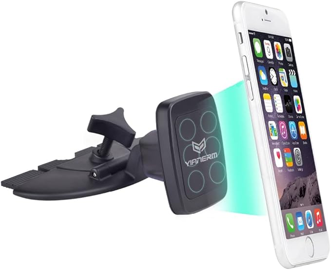 Magnetic Universal CD Slot Phone Holder, CD Slot Strong Magnet Car Phone Mount Compatible Smartphones