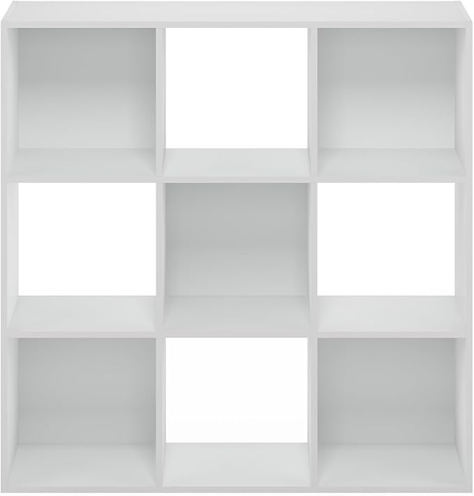 Furinno PELLI Closet Organizers and Storage, 9-Cube Closet Organizer, Open Shelf Closet Storage, for Wardrobe, Bedroom, Livin