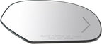 TRQ Passenger Side Mirror Glass Heated Compatible with 2007-2013 Chevrolet Silverado GMC Sierra 1500 Suburban Yukon XL 2500 2