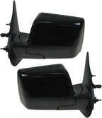 TRQ 2 Piece Driver and Passenger Side Mirror Assembly Set Electric Adjustment Non-Heated No Memory Black Compatible with 2006