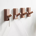 HomeDo Adhesive Wall Hooks Hat Rack, Wooden Coat Hooks Wall Mounted, Decorative Hooks Single Organizer Hat Hanger Towel Rack,