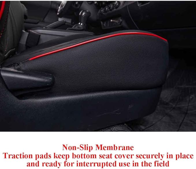 EKR Tacoma Front Car Seat Covers for Toyota Tacoma 2012 2013 2014 2015 (Regular Seats) Custom Leather Truck Seat Cover - Fron