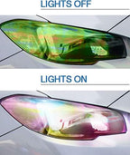 VViViD Extra-Wide Headlight Taillight Vinyl Tint Wrap 16 Inch x 48 Inch Roll (Chameleon Dark Smoke)