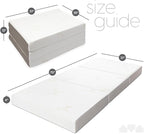 Milliard Trifold Mattress, Cot Size, 4 inch, Portable Foldable Mattress Cot with Medium Firm Foam, Washable Cover, Tri-Foldin