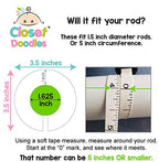 Toddler Nursery Closet Clothing Size Dividers White Gender Neutral Set of 6 Fits 1.5" Rod