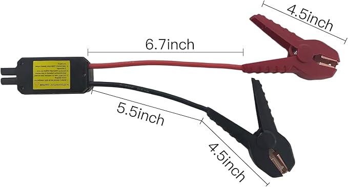 MEGAWISE Smart Jump Starter Clamps, Automotive Booster Clamp Cables Replacement Alligator Clamps with Intelligent LCD Screen for 12V Car Jump Starter for MEGAWISE and Many Other Brands