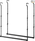 Adjustable Closet Rods for Hanging Clothes 2 Pack Heavy Duty Closet Extender Hanging Rod Double Hanging Closet Bar Space-Savi