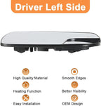 Senzeal Driver Side Heated Mirror Glass Replacement with Blind Spot Mirror for Ford Edge 2015 2016 2017 2018 (Left Side)