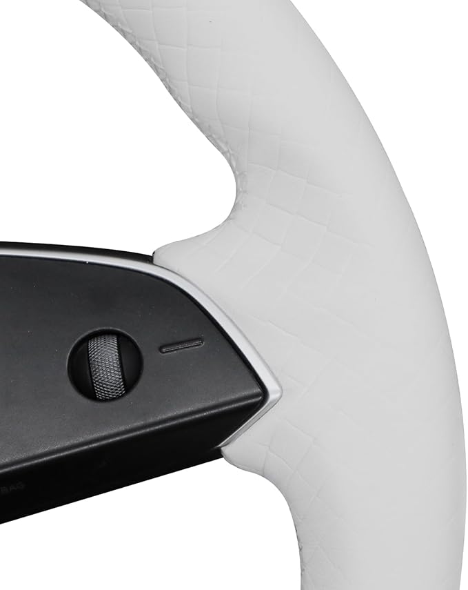 MEWANT Tesla Model 3 Highland/Model Y DIY Stitching Steering Wheel Cover Wrap for Tesla Model 3 Highland 2023-2025/Model Y 2025 Highland for Tesla Model 3/Model Y Accessories