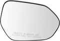 TRQ Passenger Side Heated Mirror Glass Without Blind Spot Compatible with 2018-2022 Toyota Camry TO1325140