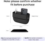 AC4®️ 2 Packs Universal Car Seat Gap Filler Organizer | Premium PU Leather Storage for Car, SUV & Trucks | Car Pocket Organizer for front seat, Cable Slots, Wallet, Sunglasses & Essentials.