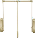 Pull-Down Wardrobe Clothes Rail - Extendable Pull Out Closet Rod, Wardrobe Clothes Hanger Rail Soft Return, Metal Wardrobe Li
