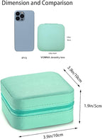 5pack/PU Leather Travel Jewelry Case, Mini Jewelry Box, Small Jewelry Organizer Portable Display Jewelry Storage Case for Rin