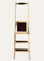 Rustic Wooden Ladder Decorative Blanket Ladder Beige Farmhouse Style Towel Rack Home Decor - Beige