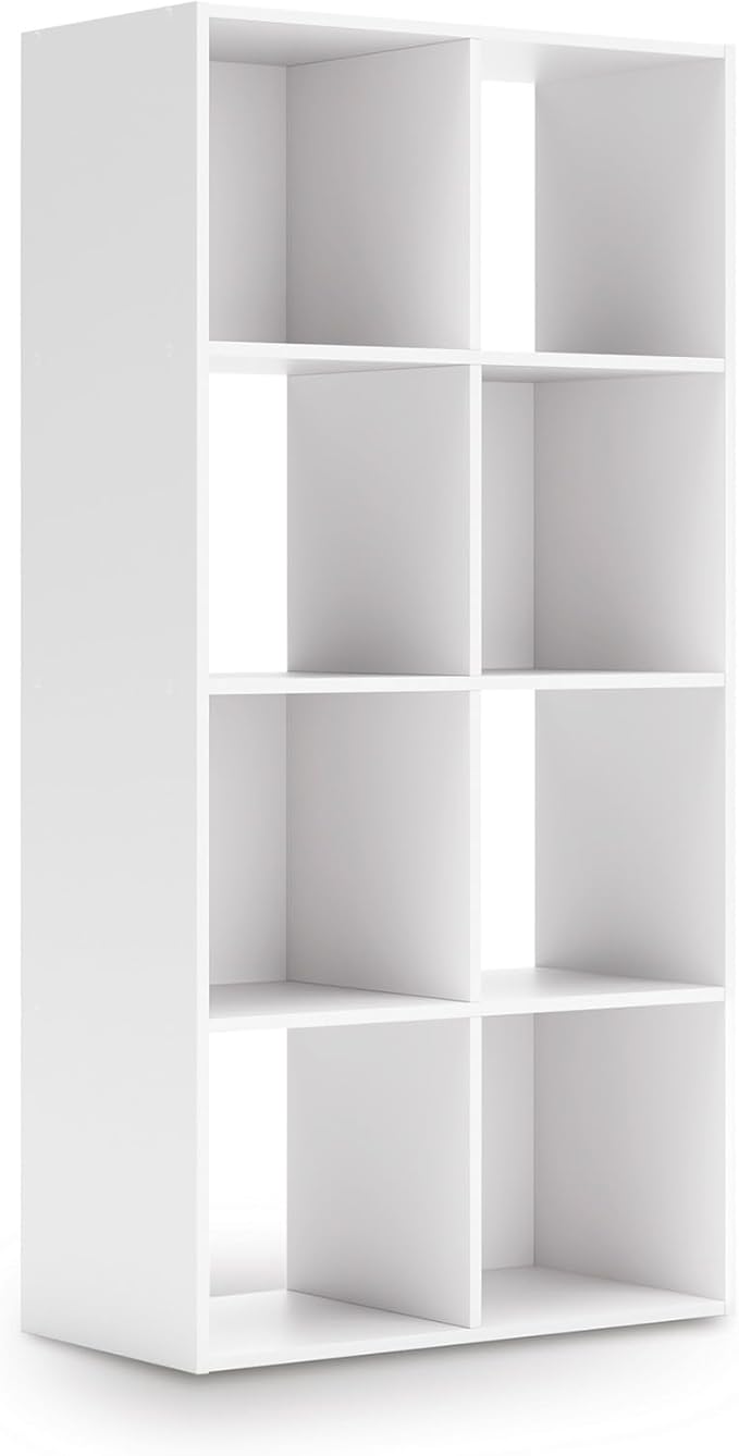 Signature Design by Ashley Onita Contemporary 8 Cube Organizer for Storage, Fits 10.5" by 10.5" by 11" H Storage Bins, Wood, 