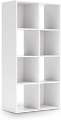 Signature Design by Ashley Onita Contemporary 8 Cube Organizer for Storage, Fits 10.5" by 10.5" by 11" H Storage Bins, Wood, 