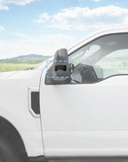 Voodonala Rearview Mirror Turn Signal Cover Compatible with Ford F250/F350/F450/F550 2017-2023, Smoke Black Side Mirror Marker Running Trim