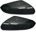 1 Pair Black Mirror Cap Cover For Honda Civic 2016 2017 2018 2019 2020 2021 Rearview Mirror Cap Replacement (Black Pair)