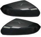 1 Pair Black Mirror Cap Cover For Honda Civic 2016 2017 2018 2019 2020 2021 Rearview Mirror Cap Replacement (Black Pair)