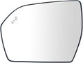 TRQ Driver Side Mirror Glass Heated Blind Spot with Backing Plate For Factory Equipped Mirrors Compatible with 2018 Ford Expe