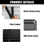 Car Sun Visor Organizer, Soft Leather Surface Eyeglasses Note Card Holder Car Storage Bag, Scratch-Resistant Waterproof Auto Sunshade Organizer Bag, Car Accessories (Gray)