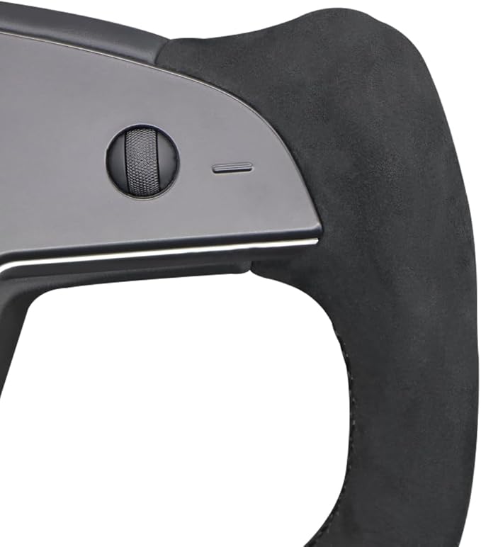MEWANT Hand Stitched Tesla Model S Yoke Steering Wheel Cover Wrap for Tesla Model S 2021-2023 / Model X 2021-2023 Tesla Yoke Steering Wheel Accessories