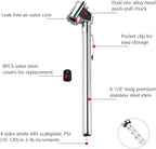 CZC AUTO Tire Pressure Gauge Heavy Duty Dual Head Mechanical Air Gauge Stainless Steel Stem for Car RV ATV Truck Motorcycle Bike, 10-120PSI (5 Pack)
