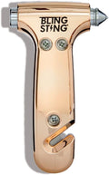 BLINGSTING Safety Hammer - Emergency Automotive Escape Tool with Window Breaker, Seat Belt Cutter & Adjustable Car Visor Stra