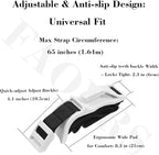 Universal Fastening Straps for Car Seat Cushions - Adjustable Extension Bands, White