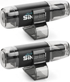 SINSEN Car Window Breaker Seat Belt Cutter Tool, Emergency Safety Hammer Tool to Break Glass, Portable Escape Kit, 2 Pack(Bla