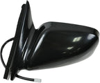TRQ 2 Piece Driver and Passenger Side Mirror Assembly Set Electric Adjustment Heated No Memory Black Compatible with 1997-200