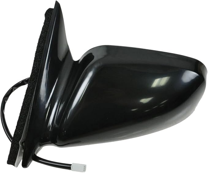 TRQ 2 Piece Driver and Passenger Side Mirror Assembly Set Electric Adjustment Heated No Memory Black Compatible with 1997-200