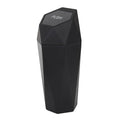 Car Trash Can Bin,Small Garbage Can with Lid,Automotive Cup Holder Mini Cars Trashcan,Portable Cars Door Trash Cans,Car Must Have Accessories Interior Essentials Gadgets Dustbin (1Pcs, Black)