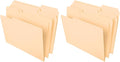 Pendaflex File Folders,Letter Size,8-1/2" x 11",Classic Manila,1/3-Cut Tabs in Left,Right,Center Positions,100 Per Box (65213