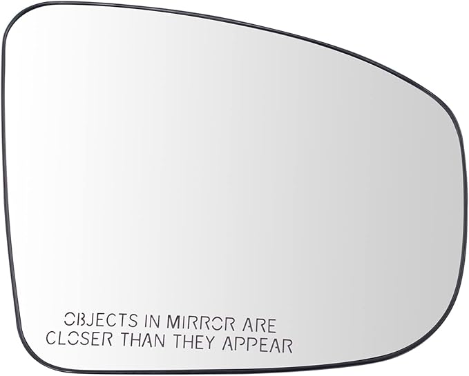 TRQ Passenger Side Mirror Glass with Backing Plate Non-Heated Compatible with 2013-2016 Nissan Pathfinder NI1325118