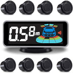 Backup Parktronic System Car Auto Vehicle Reverse with 8 Parking Sensors kit Distance Detection LCD Distance Display Sound Wa