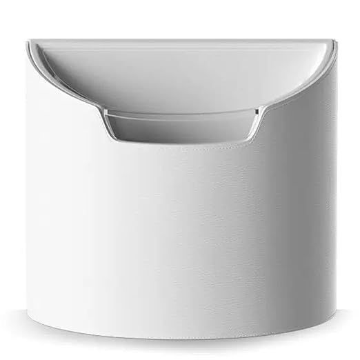 Leakproof Car Trash Can, Mini Car Trash Bin with Removable Liner, Waterproof Automotive Garbage Can for SUV, Truck, Vehicle, Home, Office, Multipurpose, Easy to Clean, White
