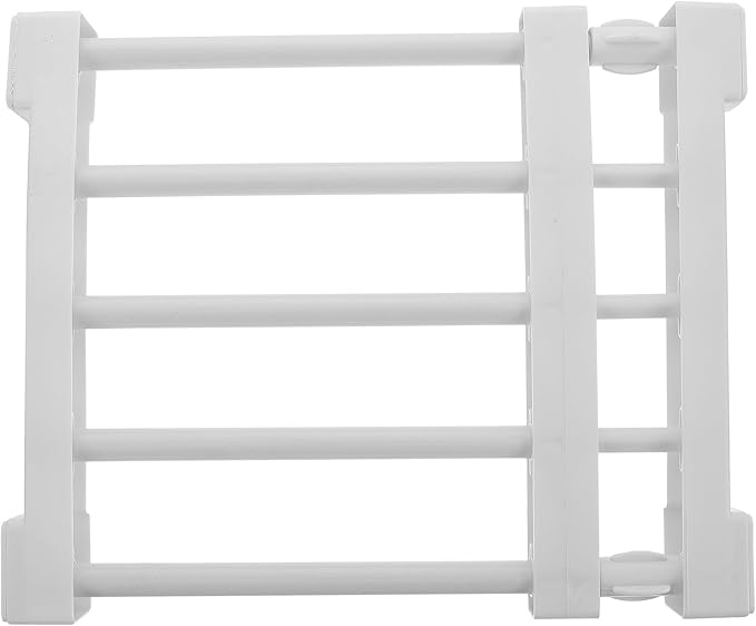 KALLORY Versatile Nail-Free Adjustable Wardrobe Storage Shelf Divider 30-40cm White Closet Organizer for Clothes Partition an