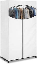 Whitmor White, Clothes Closet Fabric Cover, 36"