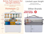 Homaigie Extra Tall 4-Tier Medicine Cabinet Organizer for Upright Medicine Bottles Organizer, Portable Medicine Storage Box w