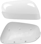 OWITAI Compatible with Honda Fit/Jazz Right Passenger Side Mirror Cap Cover 2009 2010 2011 2012 2013, White Door Rearview Mirror Cover Replacement Without Turn Signal Light for Fit/Jazz