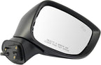 TRQ Driver & Passenger Side Power Heated Mirrors Manual Folding Blind Spot Paint to Match Compatible with 2017-2023 Mazda CX-
