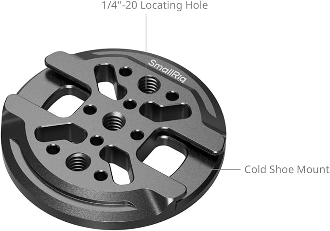 SMALLRIG Magnetic Phone Mount Plate for iPhone 17/16/15, with Cold Shoe Mount & 1/4"-20 Threaded Hole, for DJI Mic 2, Ball-Head Selfie Sticks, Vlogging, Live Streaming, Smartphone Filming-5155