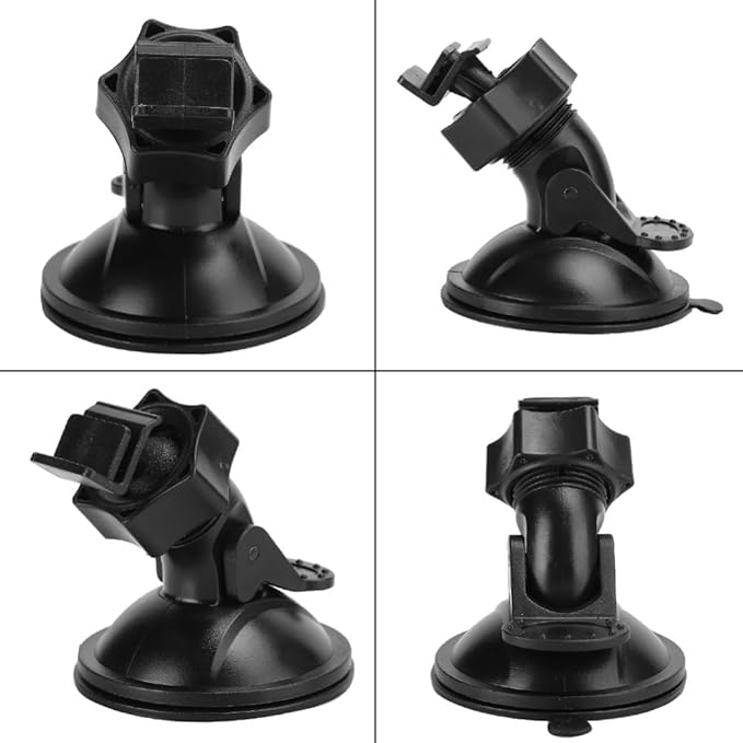 4 Pack Universal Car Dash Cam Mount - Vacuum Suction Cup Holder with 4 Interchangeable Heads for GPS Navigation and Dashboard Recorder(F Heads)