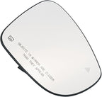 Right Passenger Side Mirror Glass Heated W/Blind Spot NO-Auto Dimming Compatible with 2017-2024 Chrysler Pacifica for 2020-2024 Chrysler Voyager（2 PIN ） (Passenger Blind Spot No-Anti-glare)
