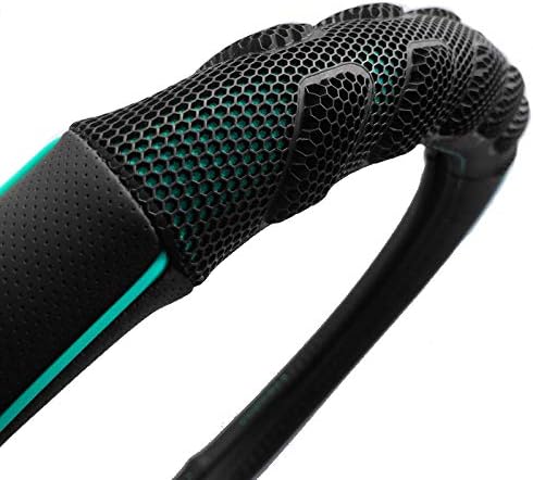 Flying Banner car Steering Wheel Cover Faux Leather Massage Universal fit 3D Honeycomb Hole Anti-Slip Sporty 15 Inches (Mint 