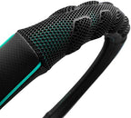 Flying Banner car Steering Wheel Cover Faux Leather Massage Universal fit 3D Honeycomb Hole Anti-Slip Sporty 15 Inches (Mint 