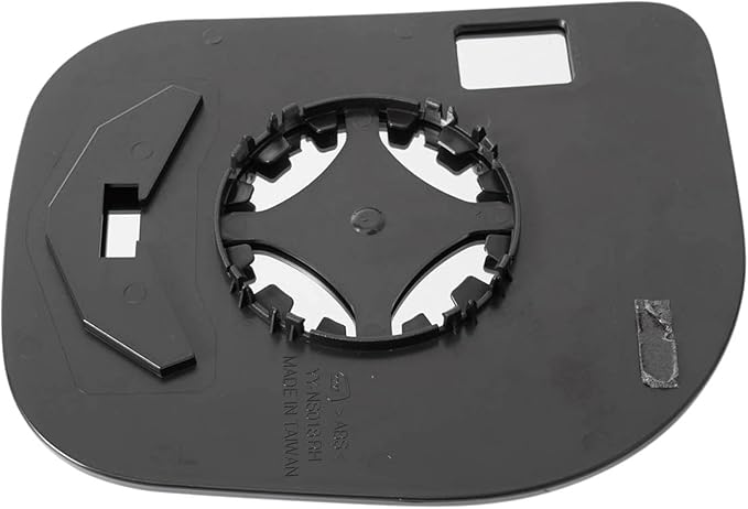 TRQ Passenger Side Mirror Glass with Backing Plate Snap On Compatible with 2008-2015 Nissan Titan NI1325116