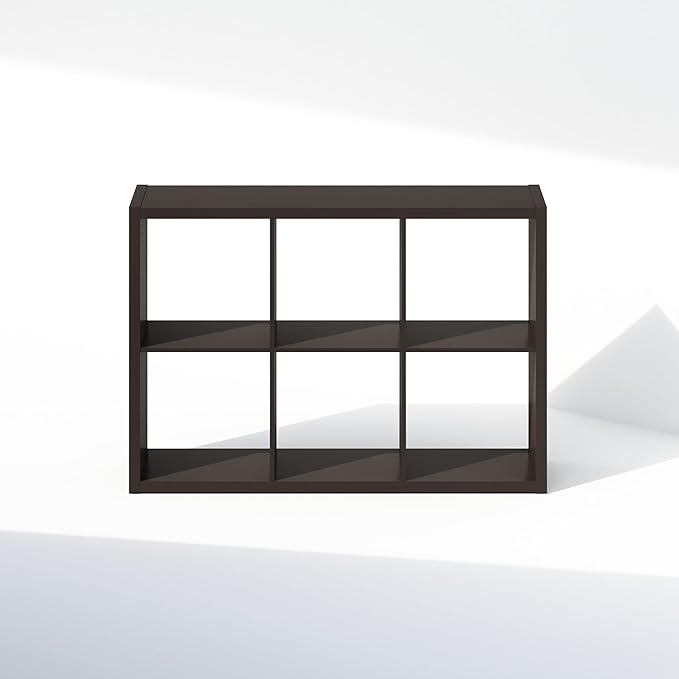 Furinno Cubic Closet Organizers and Storage, 6-Cube Closet Organizer, Open Shelf Closet Storage, Extra Thick Frame for Wardro